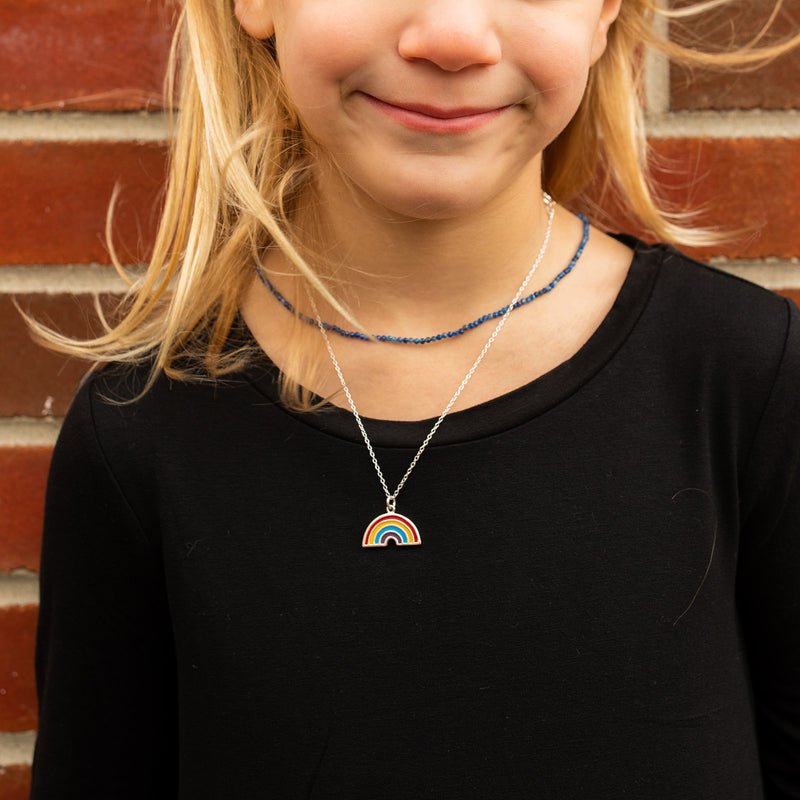 Lilla Rainbow Necklace, Sterling Silver