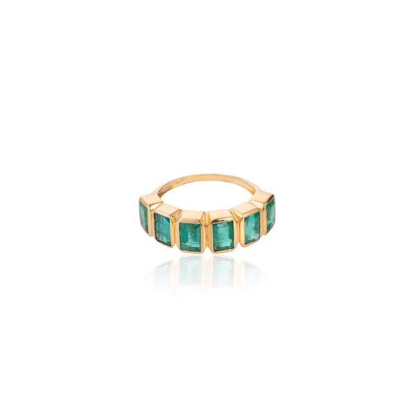 Panna, Emerald Ring, 18K Yellow Gold