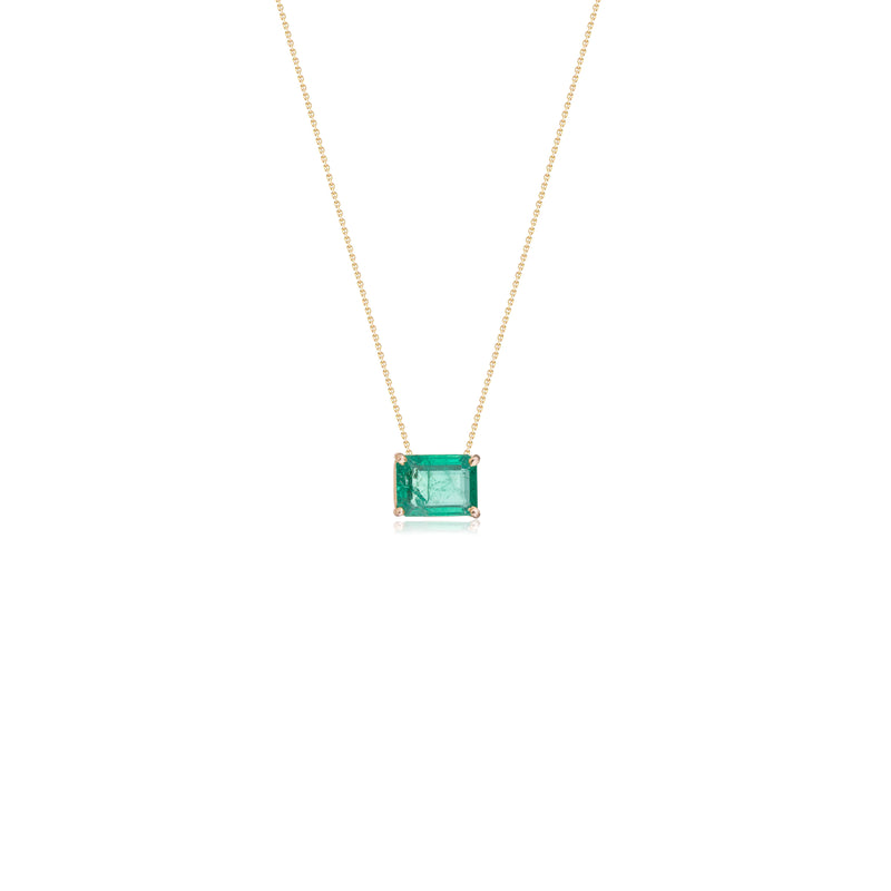 Zoya Emerald Necklace, 14k Gold