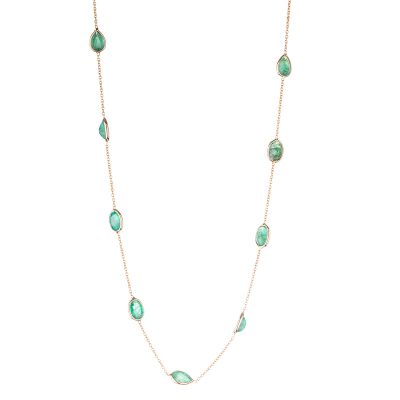 Joy Emerald Necklace,18K Gold