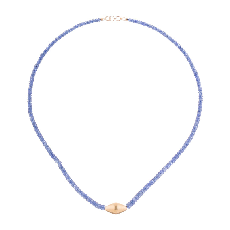 Devi Sapphire Necklace, 18k Gold