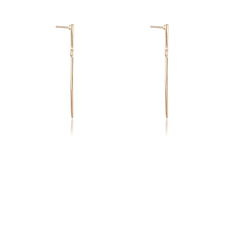 Koa Earrings, Gold Vermeil