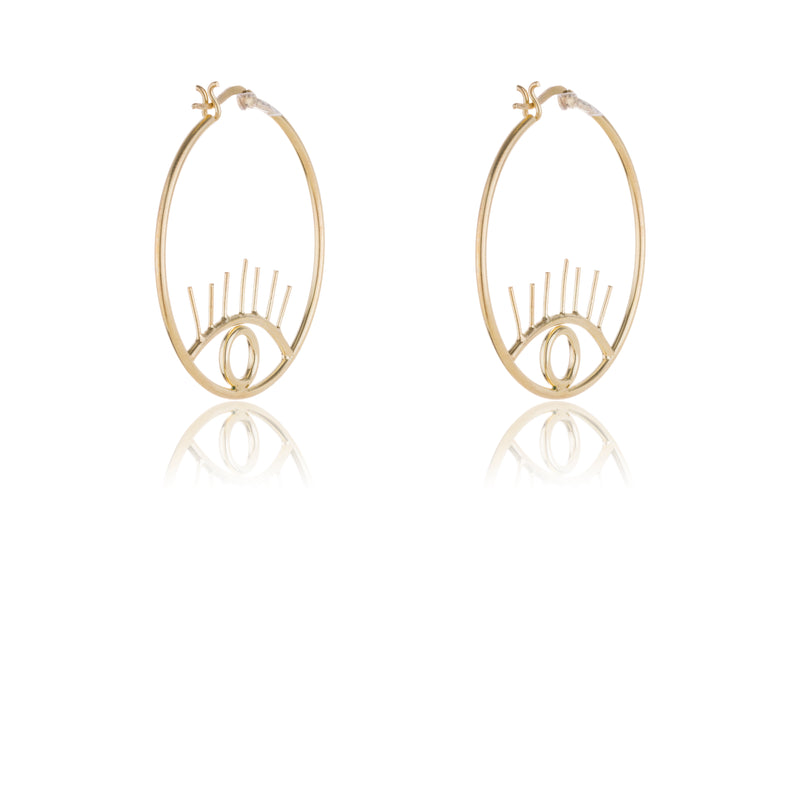 Nazar Earrings in Gold Vermeil