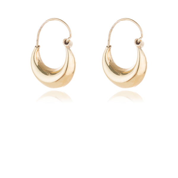 Sadie Hoop Earrings, Gold Vermeil