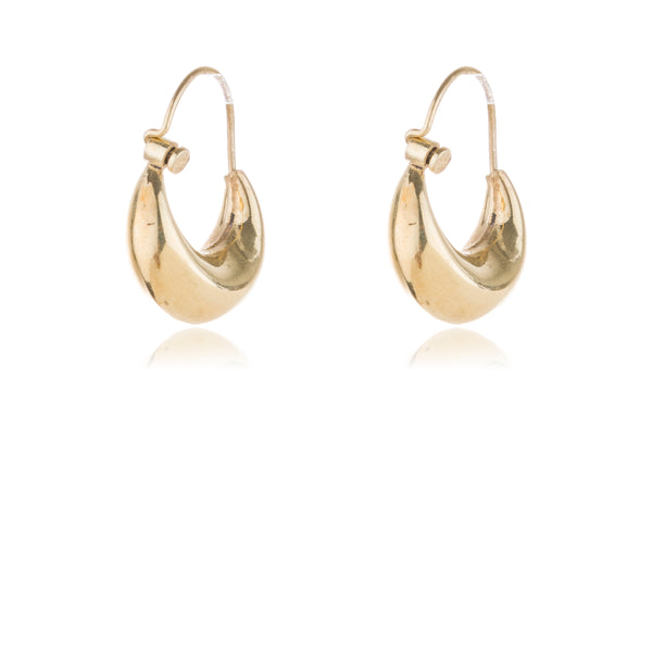 Sadie Hoop Earrings, Gold Vermeil