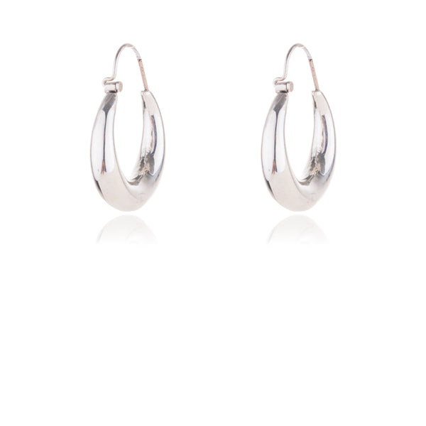 Devon Mini Hoop Earrings in Sterling Silver