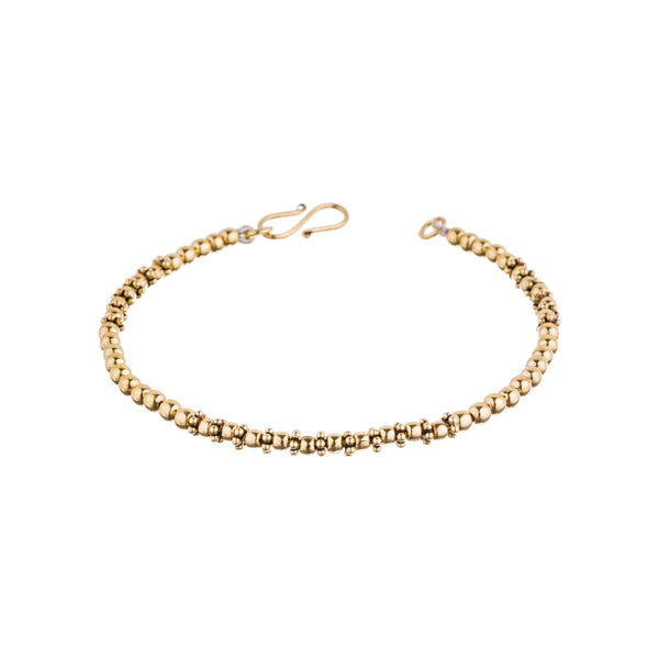 Hanna Beaded Bracelet in Gold Vermeil