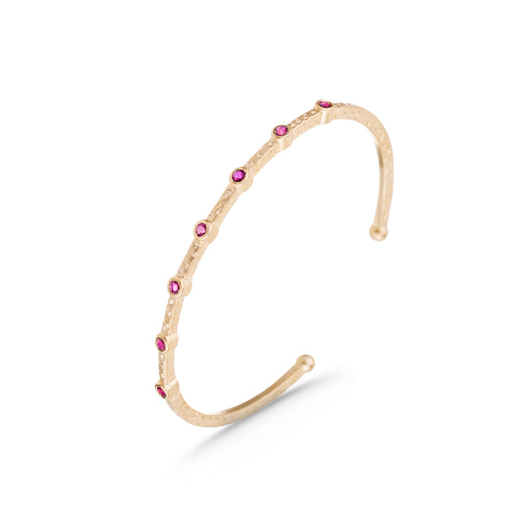 Laxmi Ruby Cuff, 14K Gold