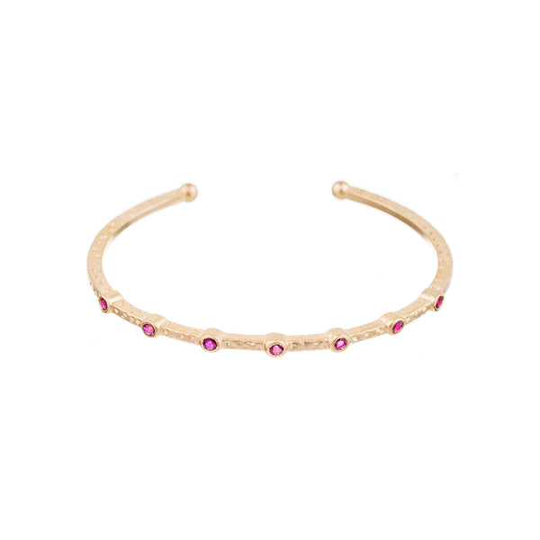 Laxmi Ruby Cuff, 14K Gold