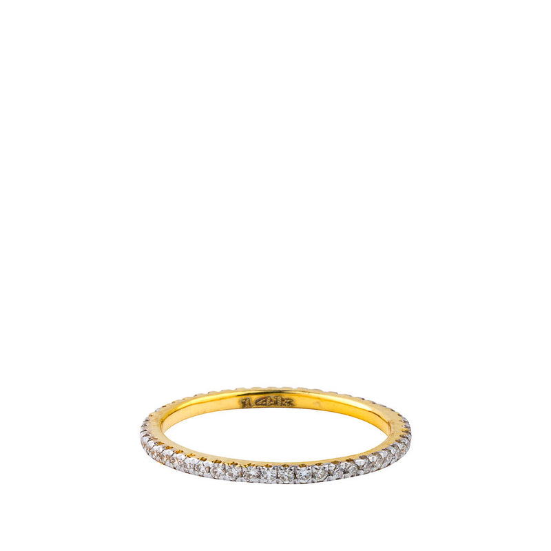 Veera, Eternity Diamond Ring 14k Gold