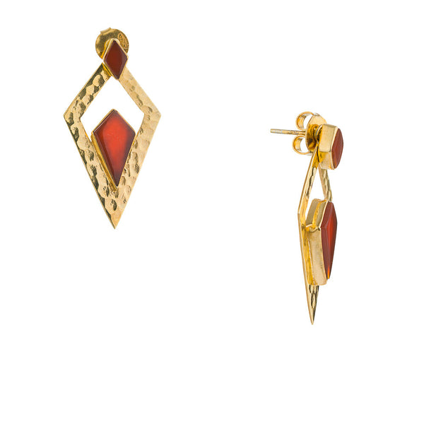 Norma, Red Onyx Gold Vermeil