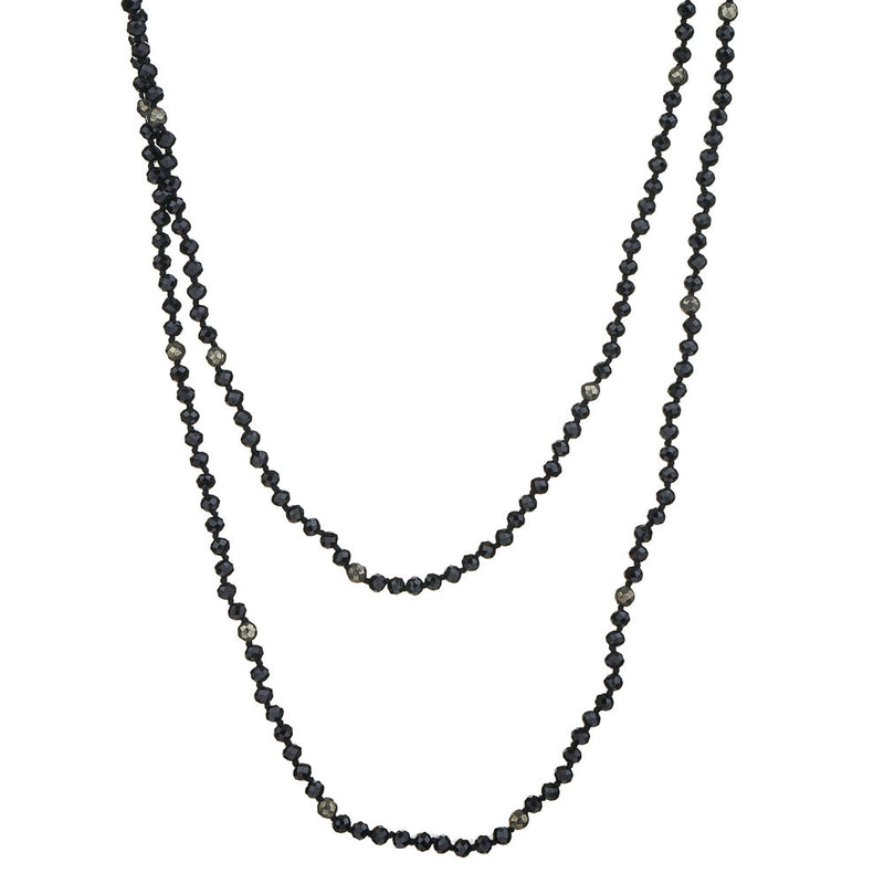 Kimberly, Black Spinel layering necklace