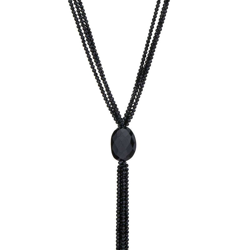 Zora, Black Spinel Necklace