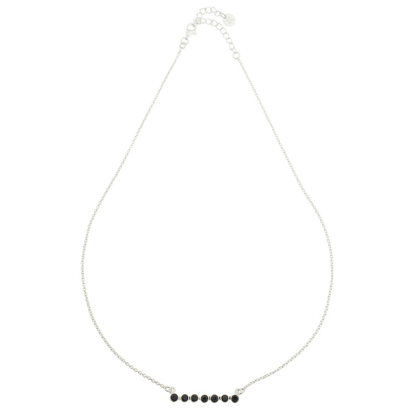 Vera, Black Onyx Bar Necklace