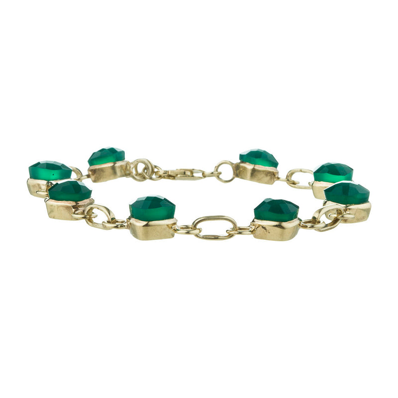 Brigid, Green Onyx Bracelet