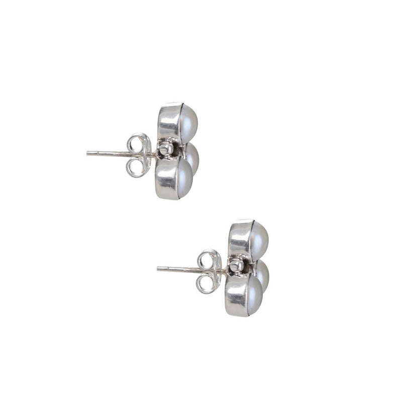 Michelle Cultured Pearl Studs, Sterling Silver