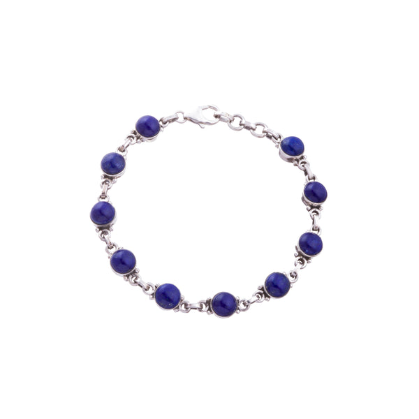 Sol Lapis Lazuli Bracelet, Sterling Silver