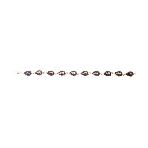 Nyha Smokey Quartz Bracelet, Sterling SIlver