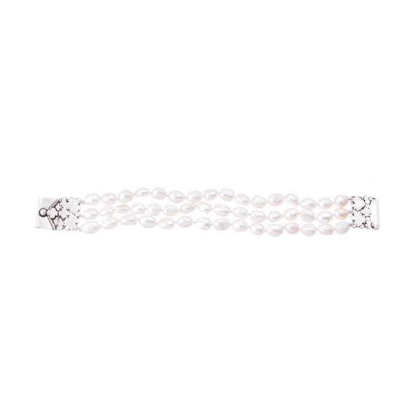 Coco Cultured Pearl Bracelet Sterling Silver