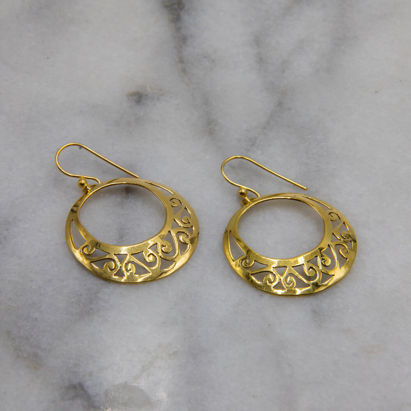 Lucine Earrings, Gold Vermeil