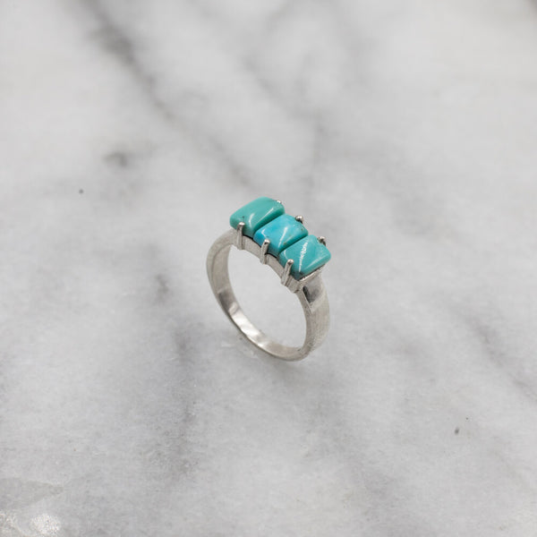 Lara Turquoise Ring, Sterling Silver