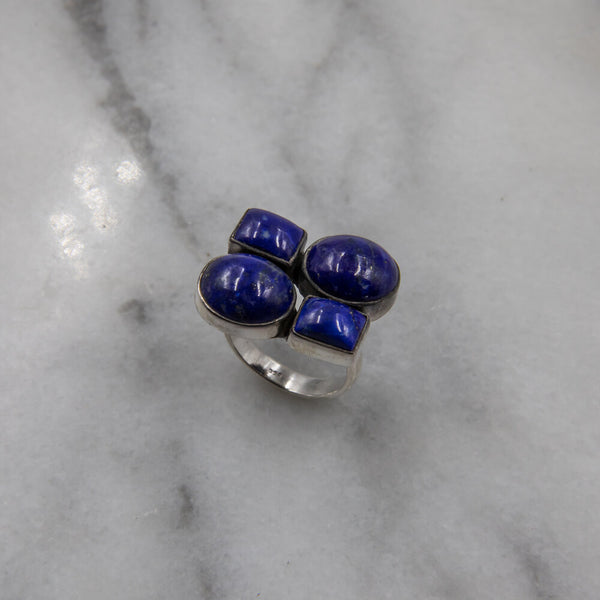 Kailani Lapis Lazuli Ring, Sterling Silver