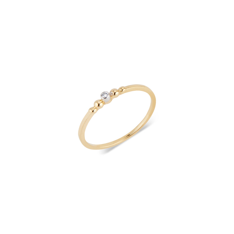 Norah, Diamond 14k Yellow Gold Ring