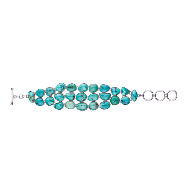 Judy Tripple Turquoise Bracelet, Sterling Silver