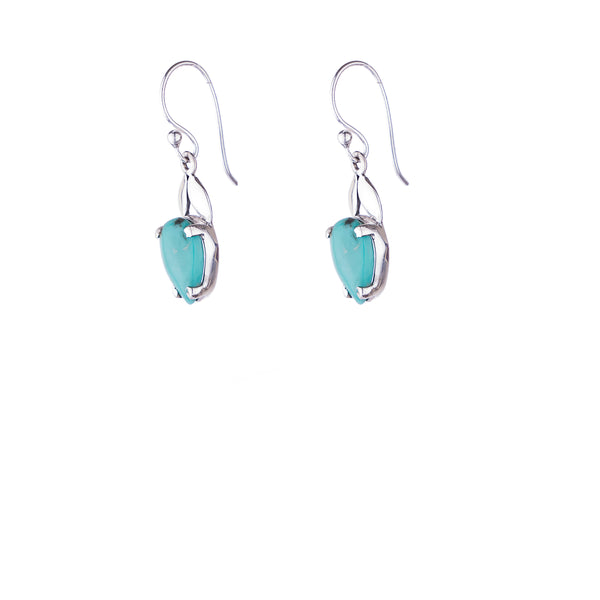 Liko Turquoise Earrings, Sterling Silver