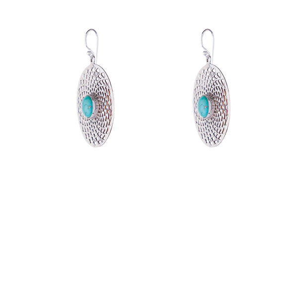 Alba Turquoise Earrings, Sterling Silver