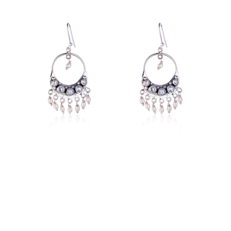 Talia Earrings, Sterling Silver