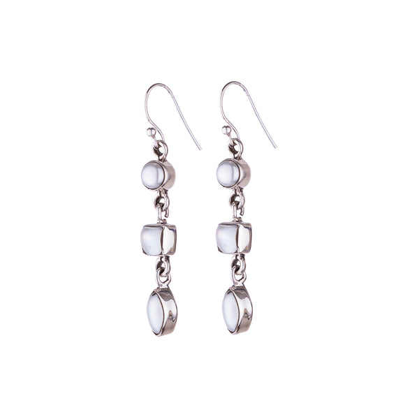 Shira Cultured Pearl Earrings, Sterling Silver