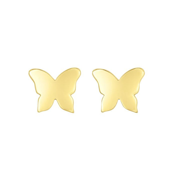 Butterfly Studs,14k Gold