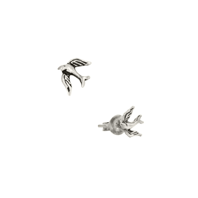 Dove Studs in Sterling Silver