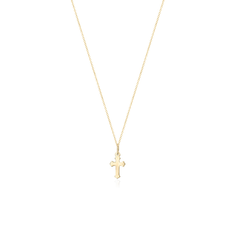 Cross Necklace in 14K Gold - Mini