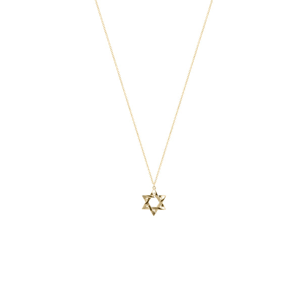 Star of David Necklace, Gold Vermeil - Medium