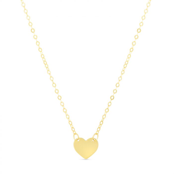 Shari Heart Necklace, 14k Gold
