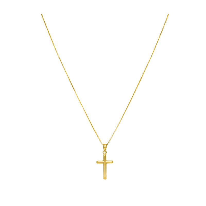 Cross Necklace in 14K Yellow Gold