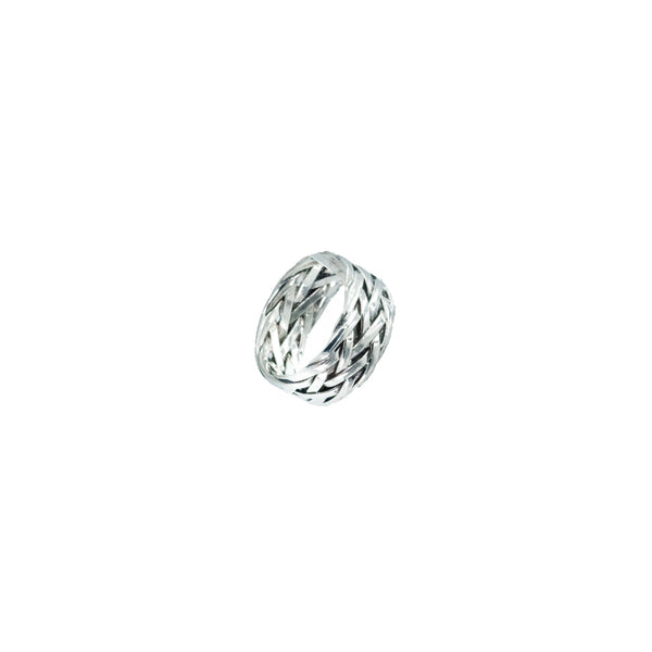 Weave Ring, Sterling Silver
