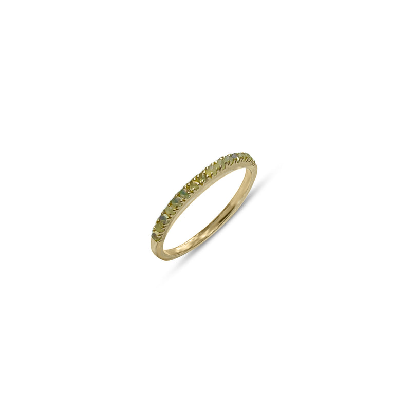 Sana, Half Eternity Opal 14k Yellow Gold Ring