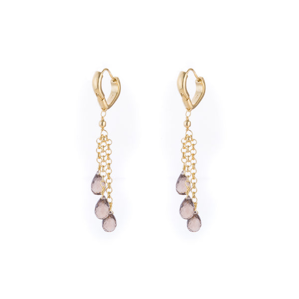 Silvia Smokey Quartz Earrings