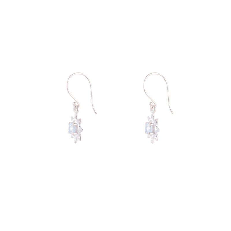 Annika Birthstone Earrings, Sterling Silver