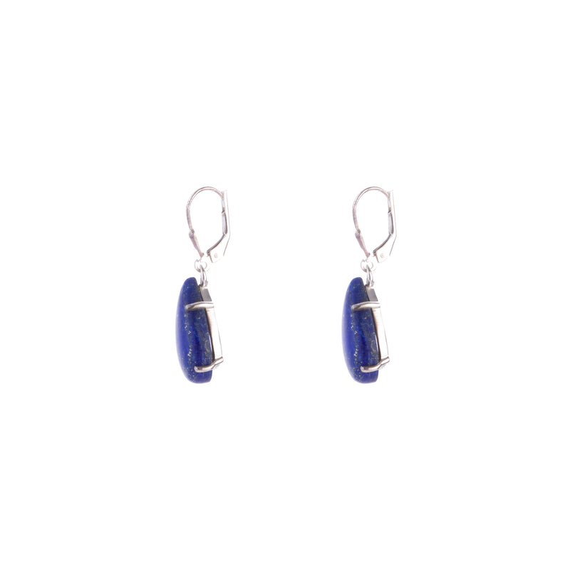Lilian Lapis Lazuli Earrings, Sterling Silver