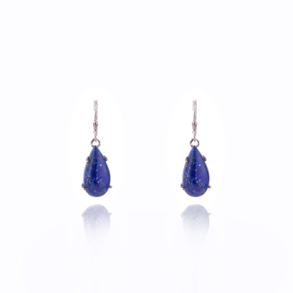 Lilian Lapis Lazuli Earrings, Sterling Silver